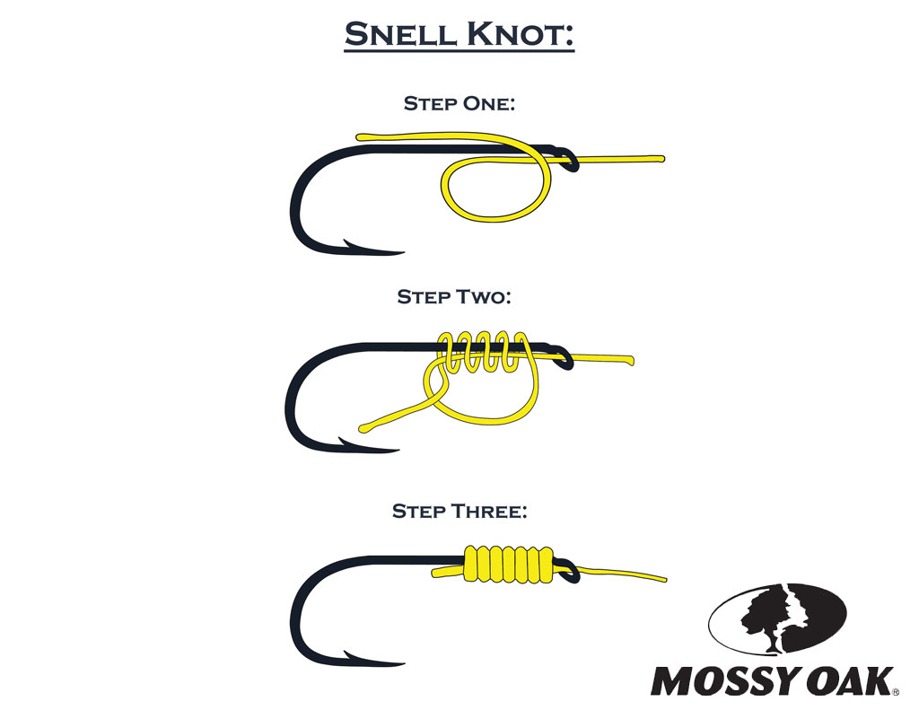 The Super Easy way to tie a Snell Knot using an eyed hook