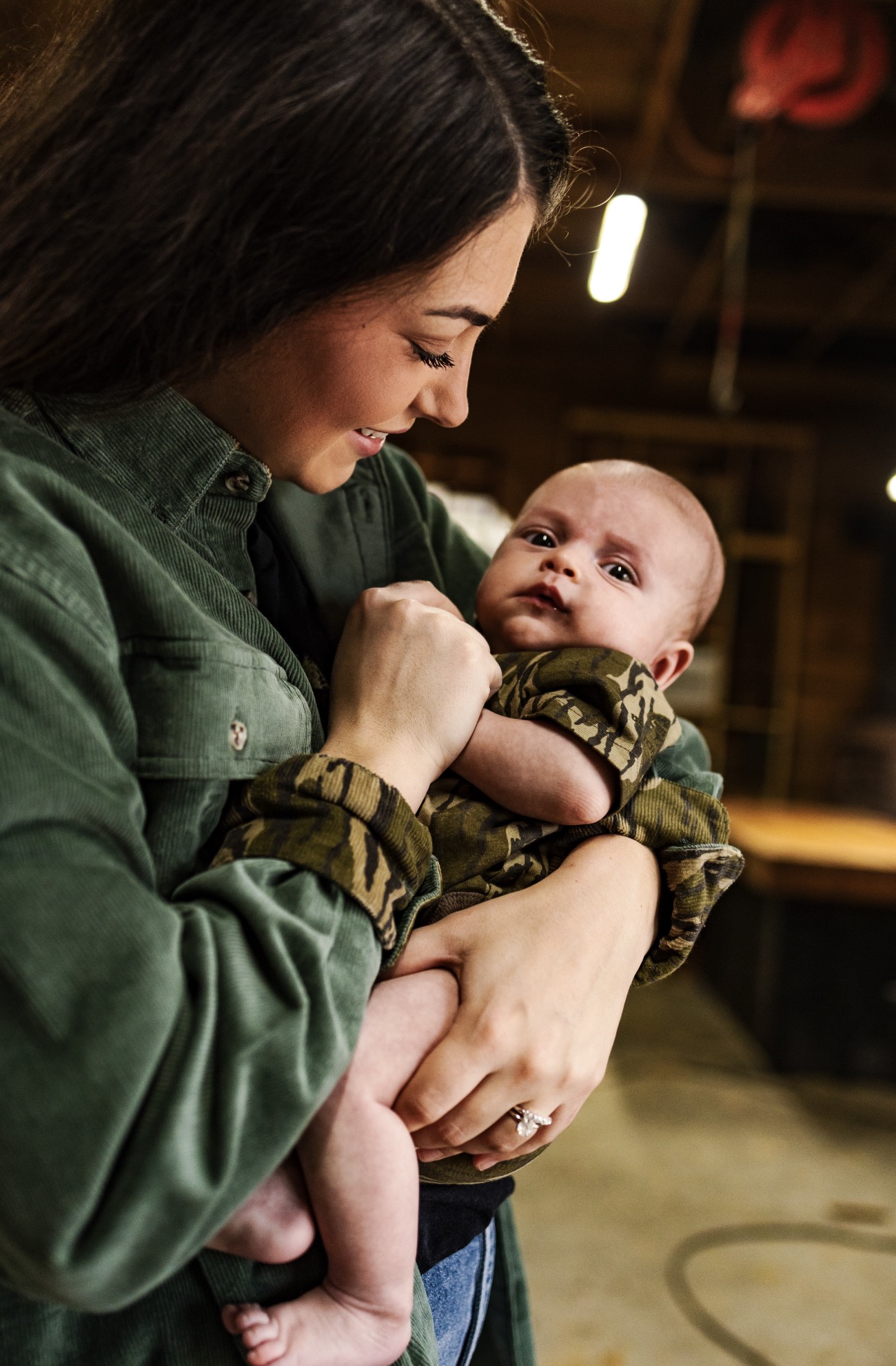 infant in camo